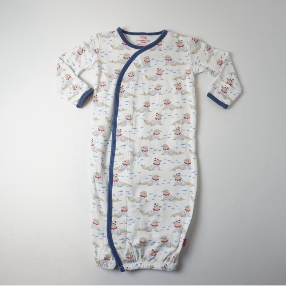 Magnetic Me Gown, Seals, Size NB-3 months